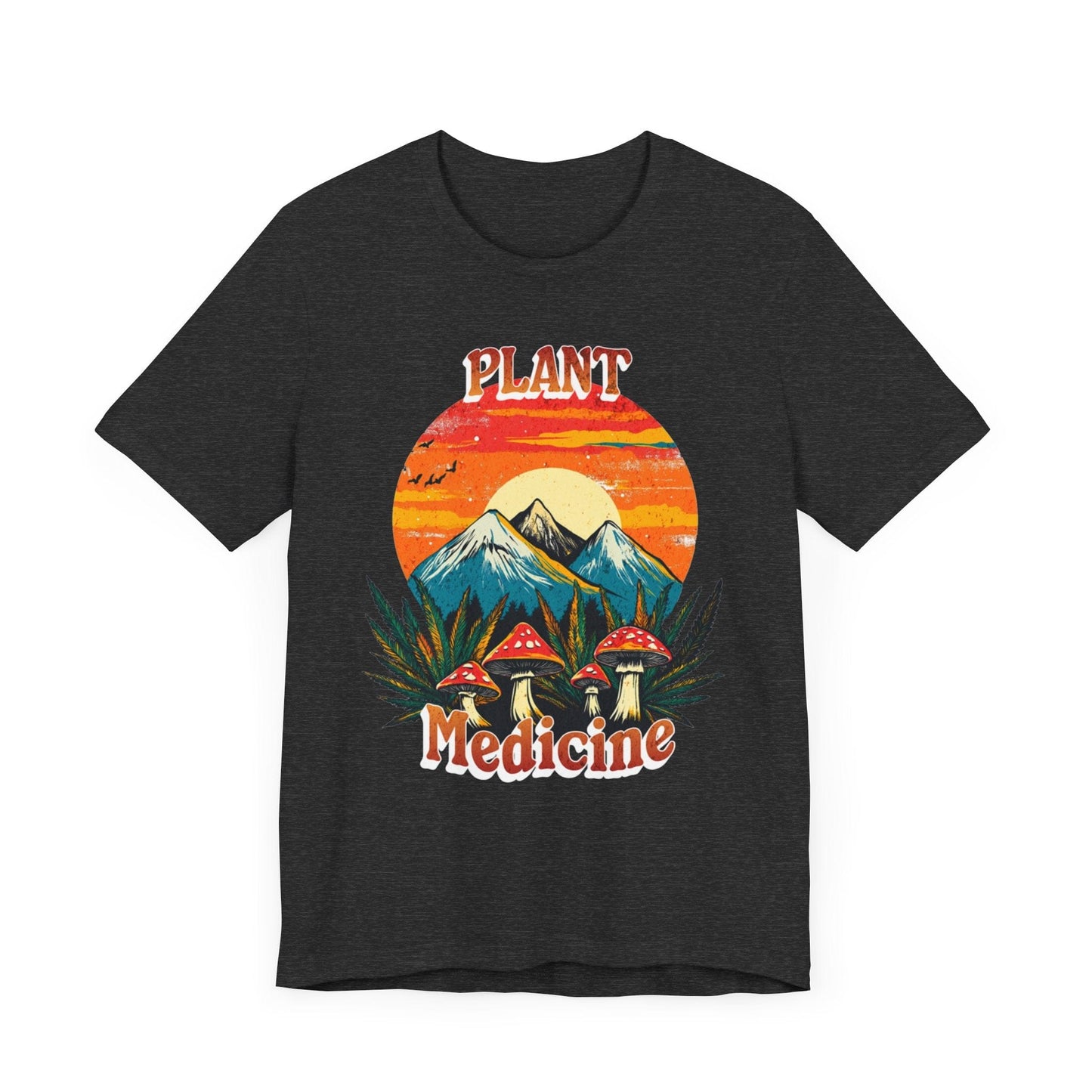 Plant Medicine T-Shirt Dark Heather Grey