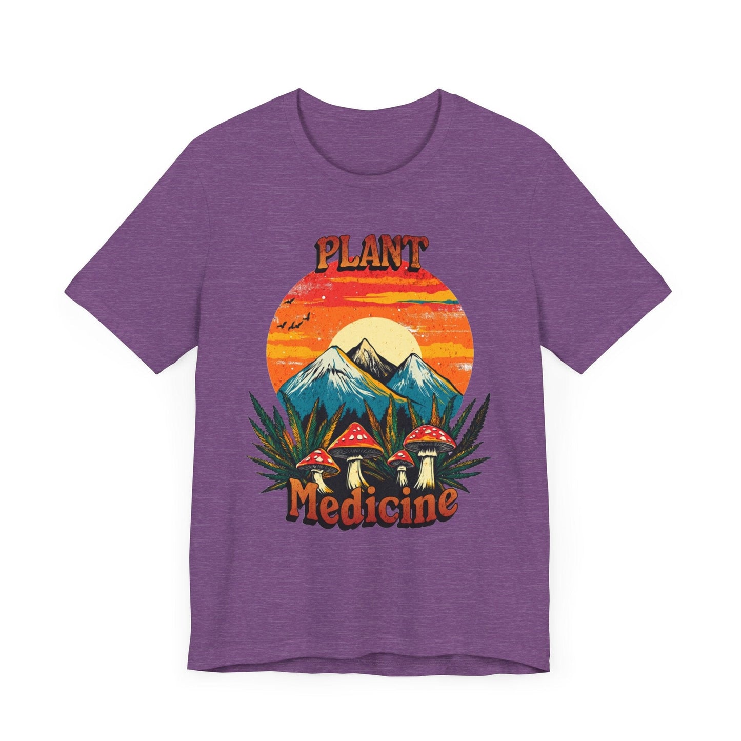 Plant Medicine T-Shirt Heather Purple