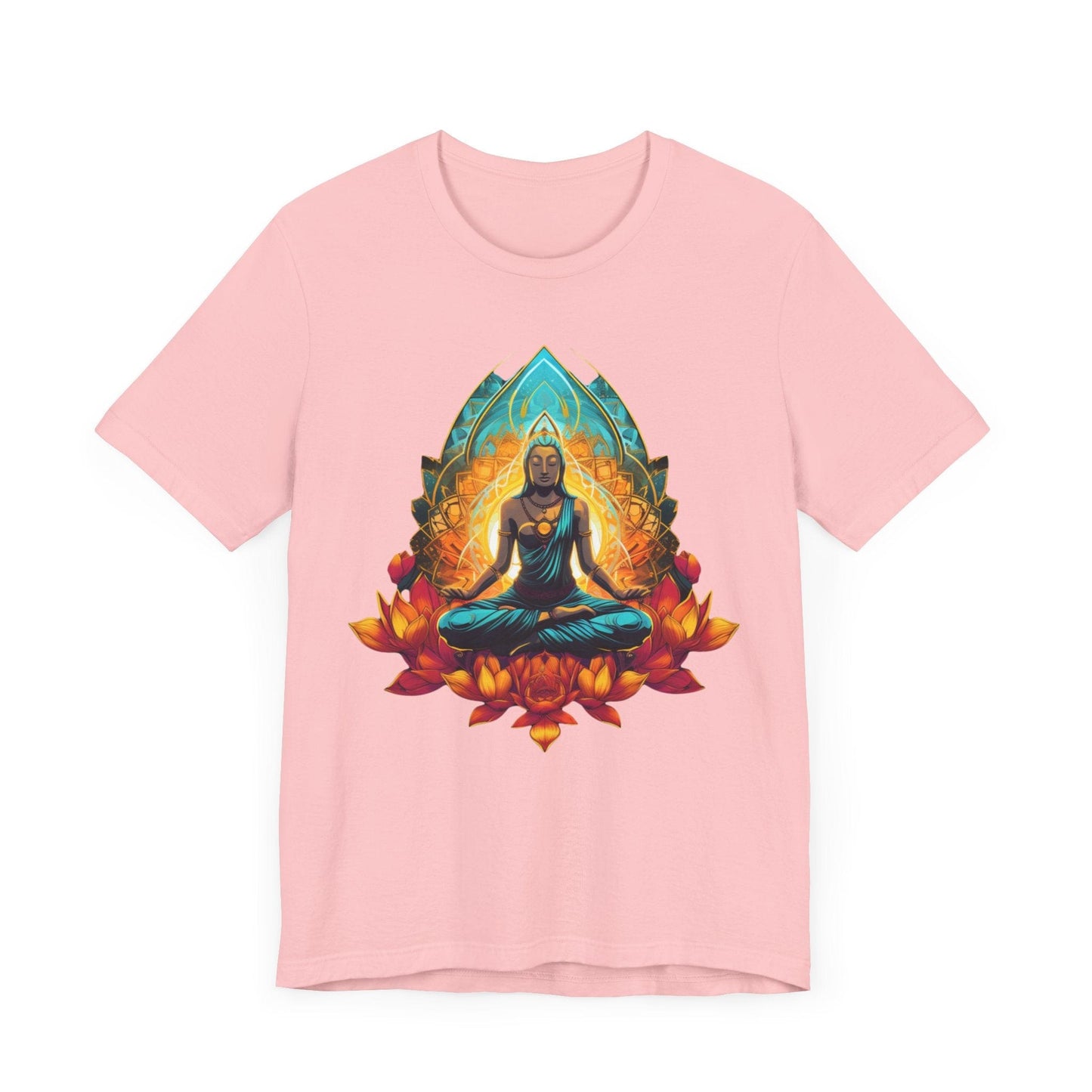 Radiant Lotus Meditation T-Shirt Pink
