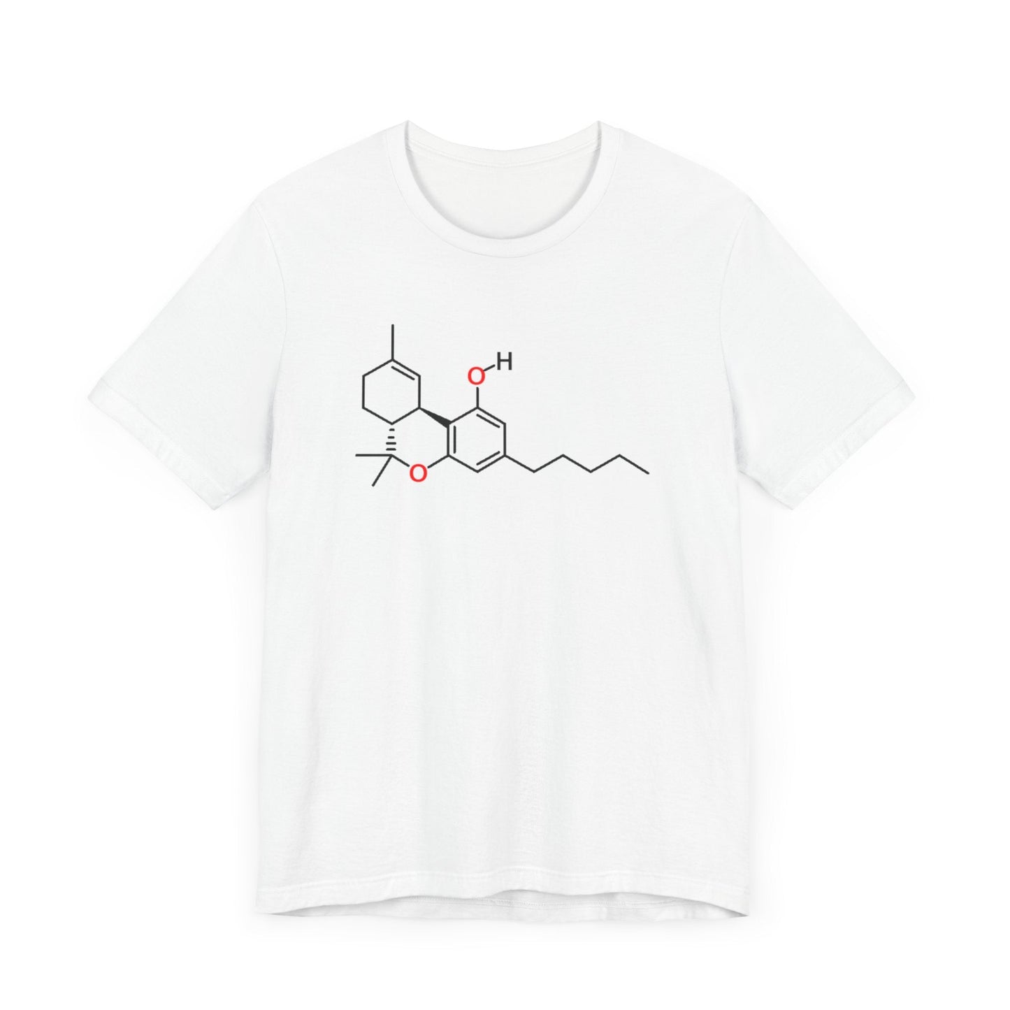 THC Molecule T-Shirt in White
