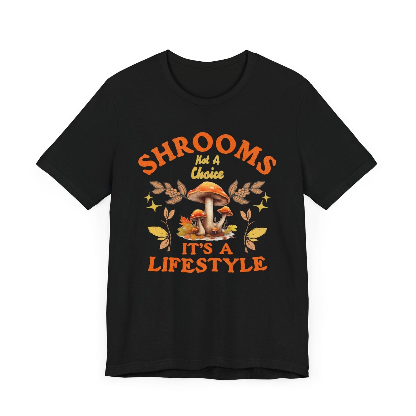 Vintage Mushroom Graphic T-Shirt in Black