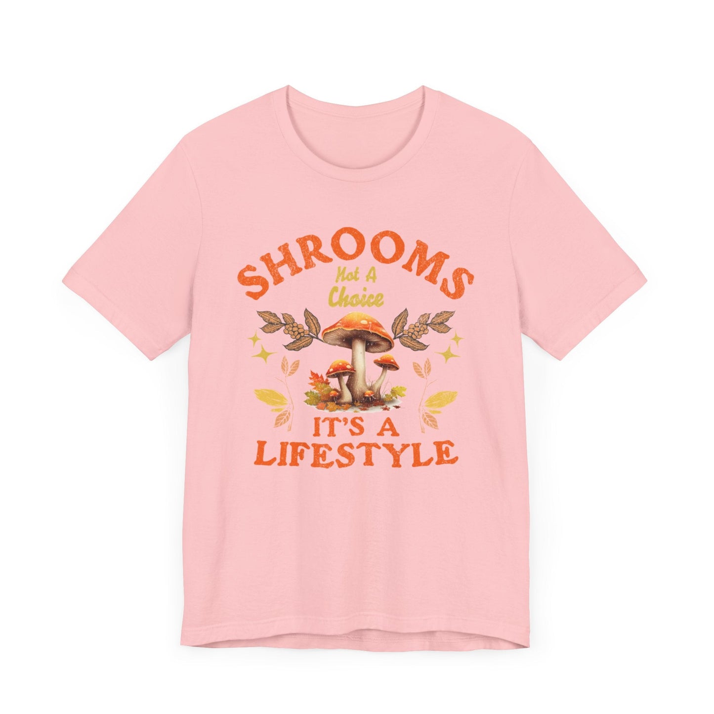 Vintage Mushroom Graphic T-Shirt in Pink