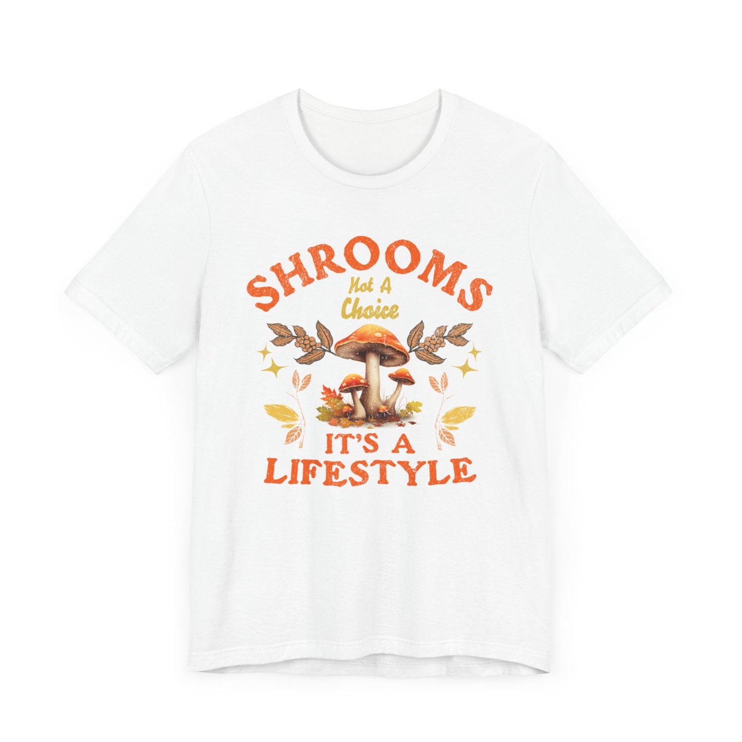 Vintage Mushroom Graphic T-Shirt in White