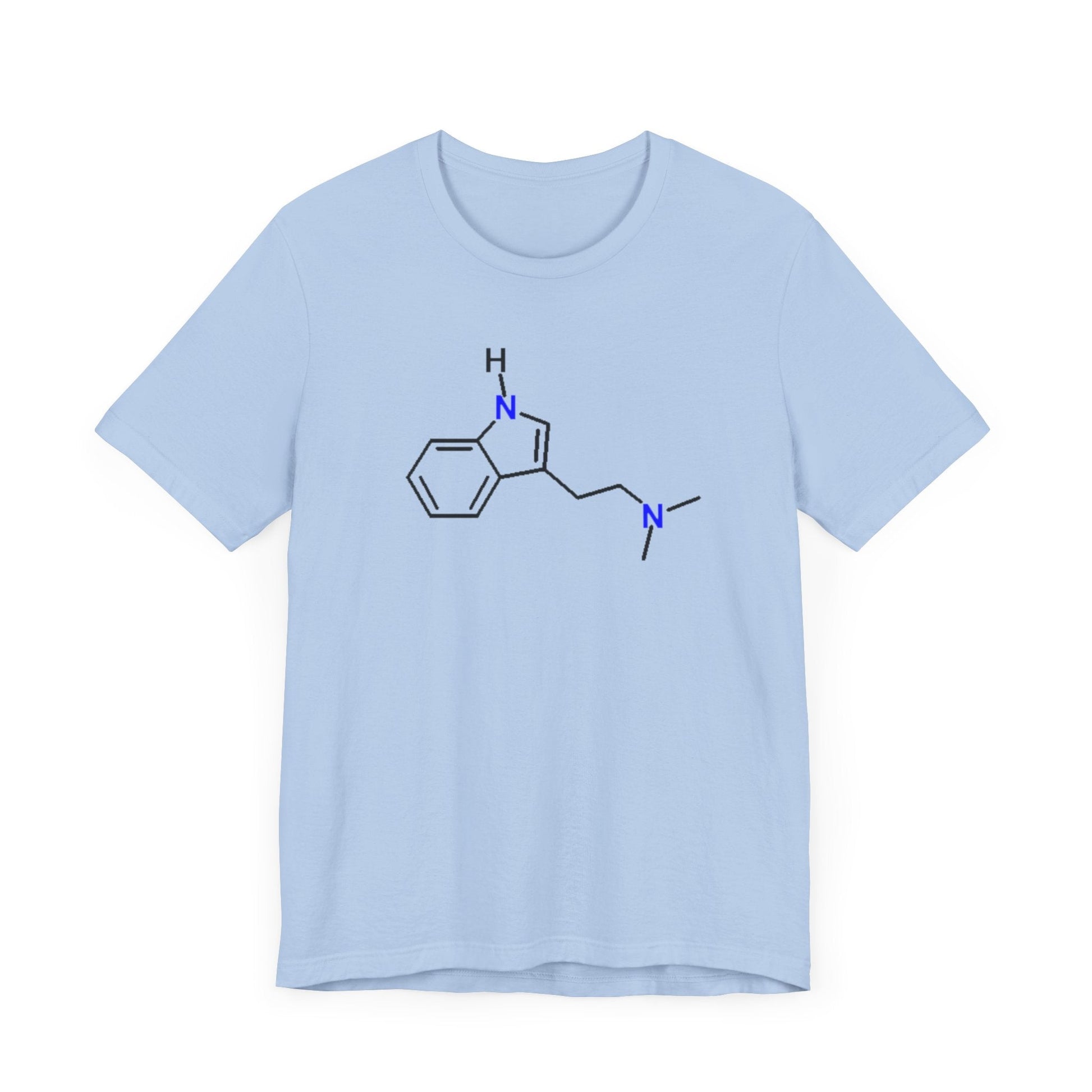 DMT Molecule T-Shirt in Baby Blue