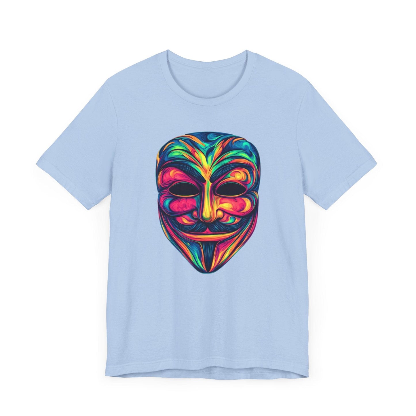 Guy Fawkes Graphic Tee Baby Blue