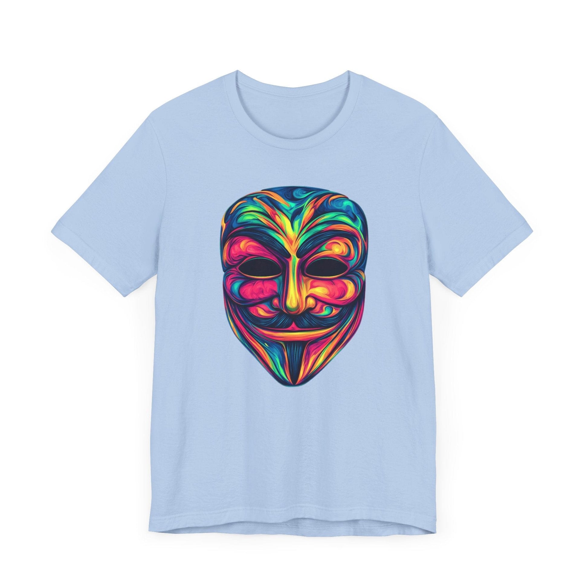 Guy Fawkes Graphic Tee Baby Blue