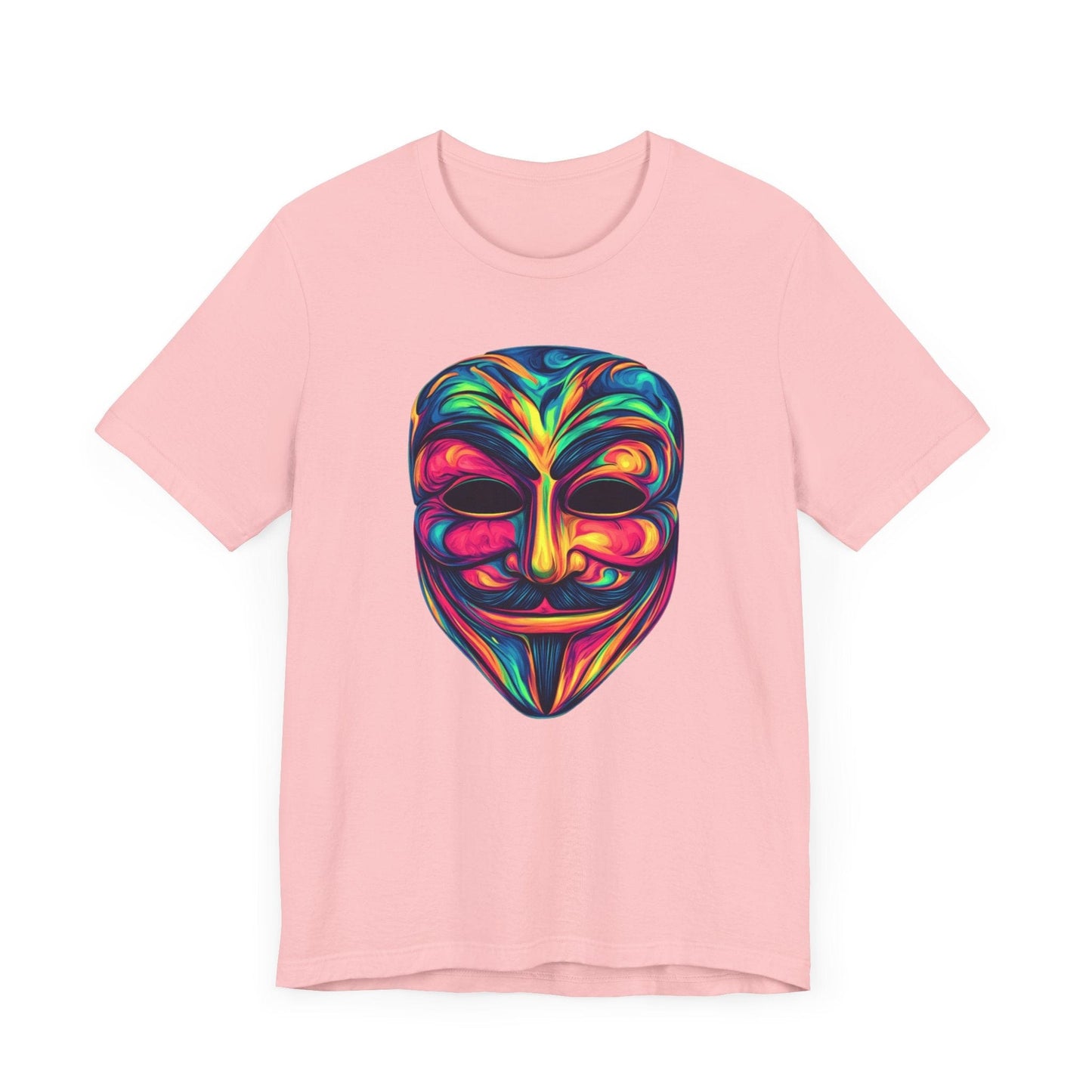 Guy Fawkes Graphic Tee Pink