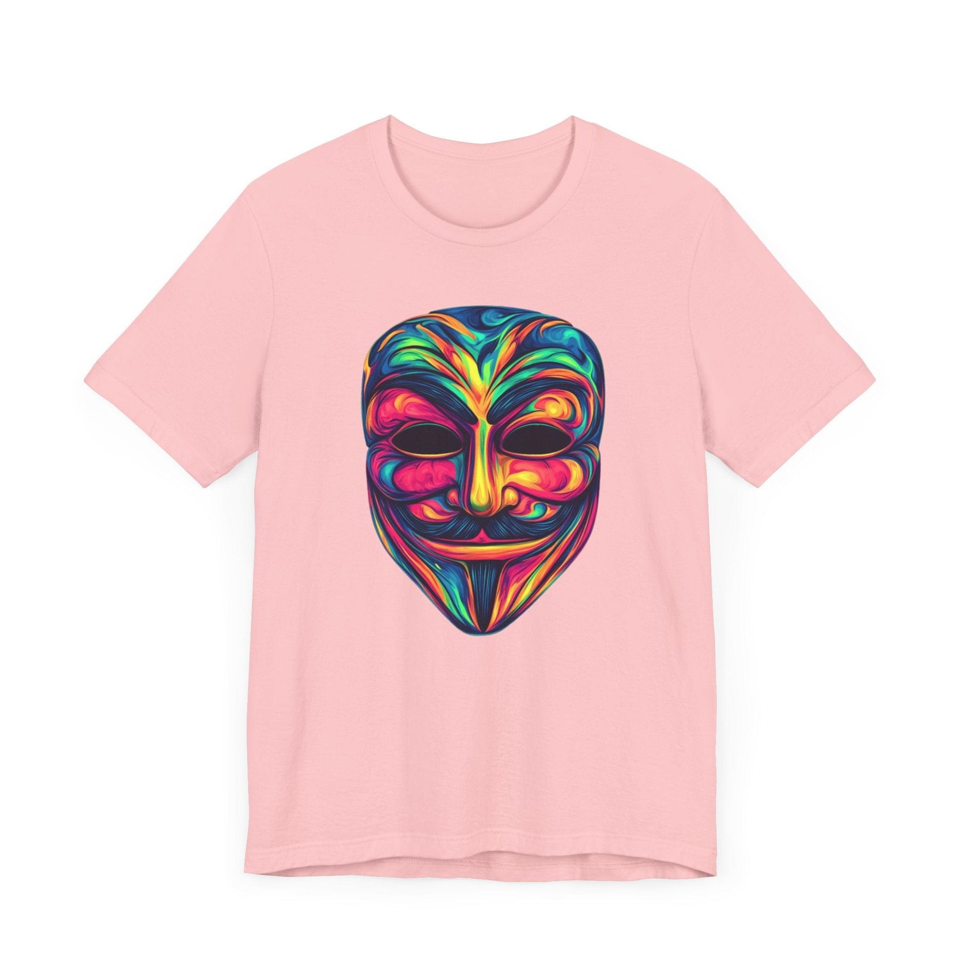 Guy Fawkes Graphic Tee Pink