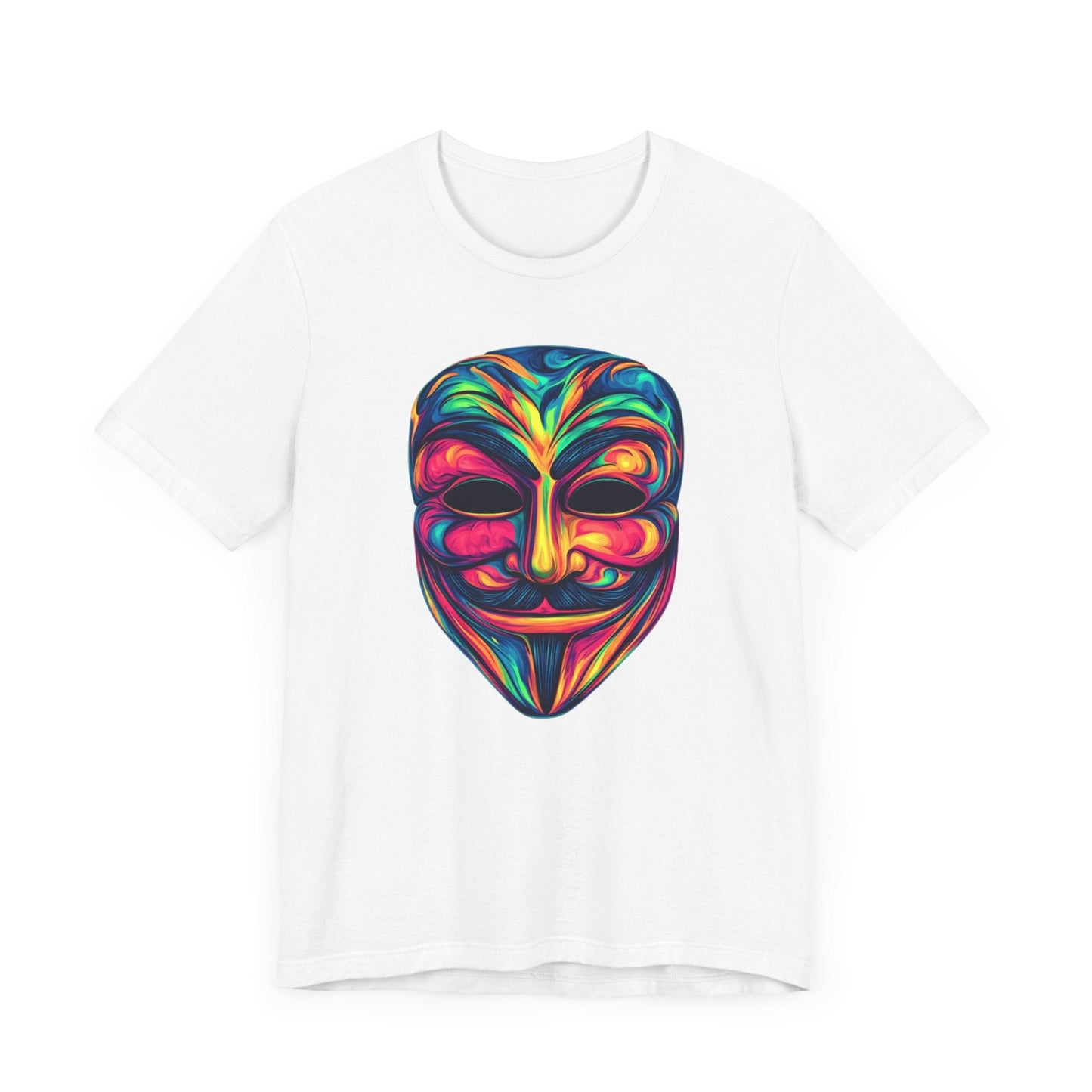 Guy Fawkes Graphic Tee White