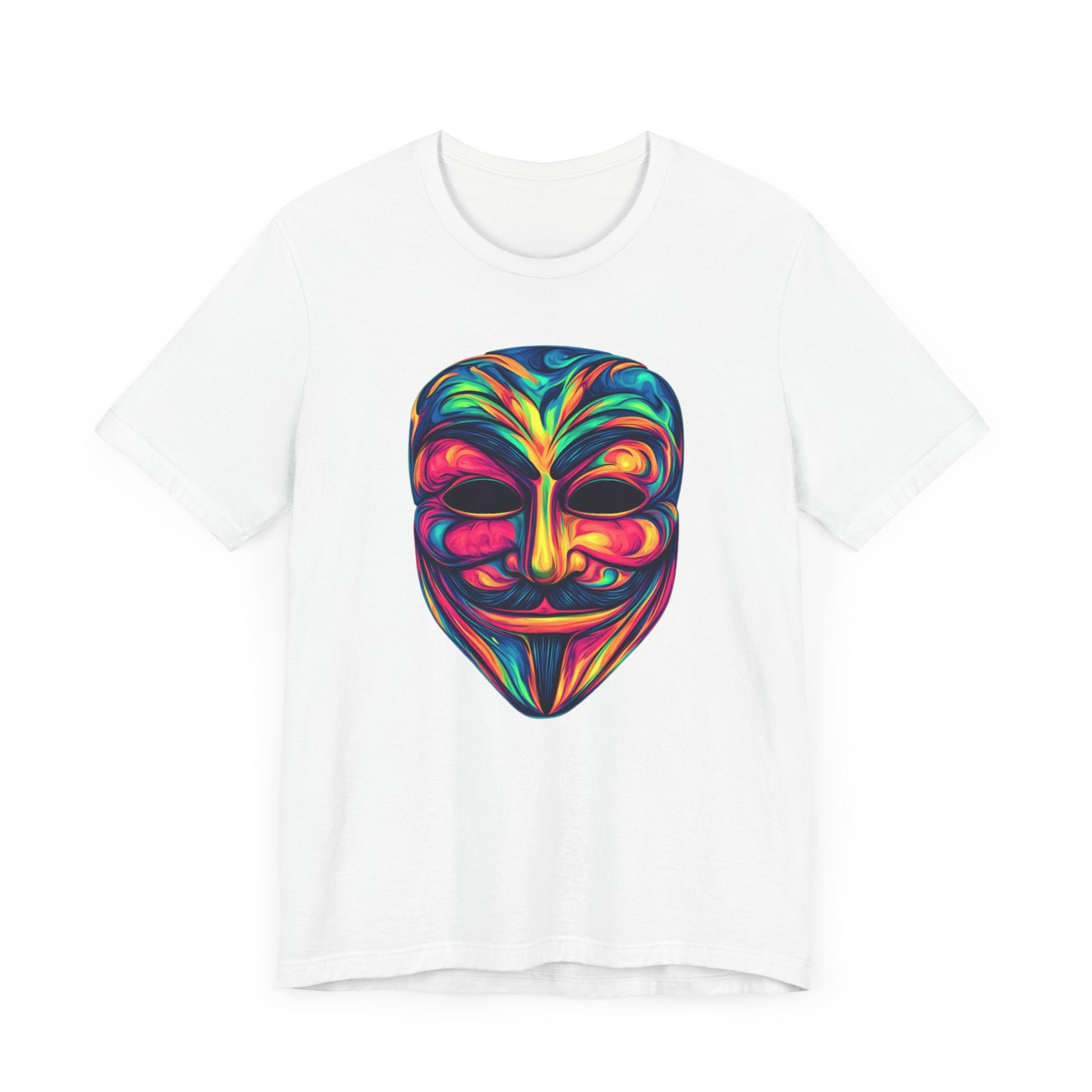 Guy Fawkes Graphic Tee White