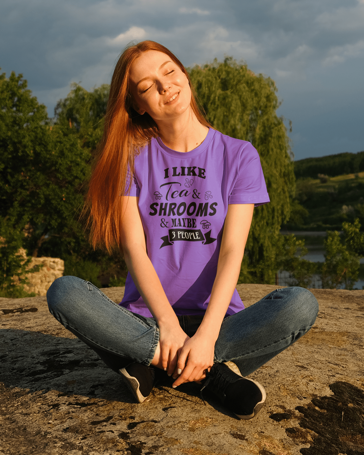 I Like Tea and Shrooms and Maybe 3 People T-Shirt