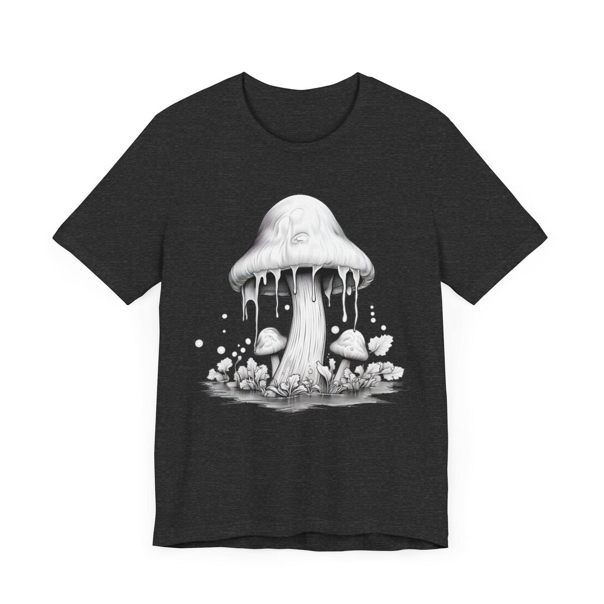 Melting Mushroom T-Shirt in Dark Heather Grey