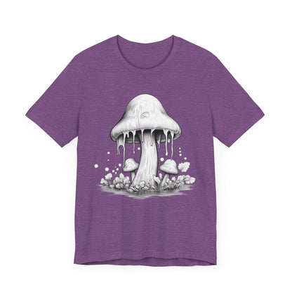 Melting Mushroom T-Shirt in Heather Purple