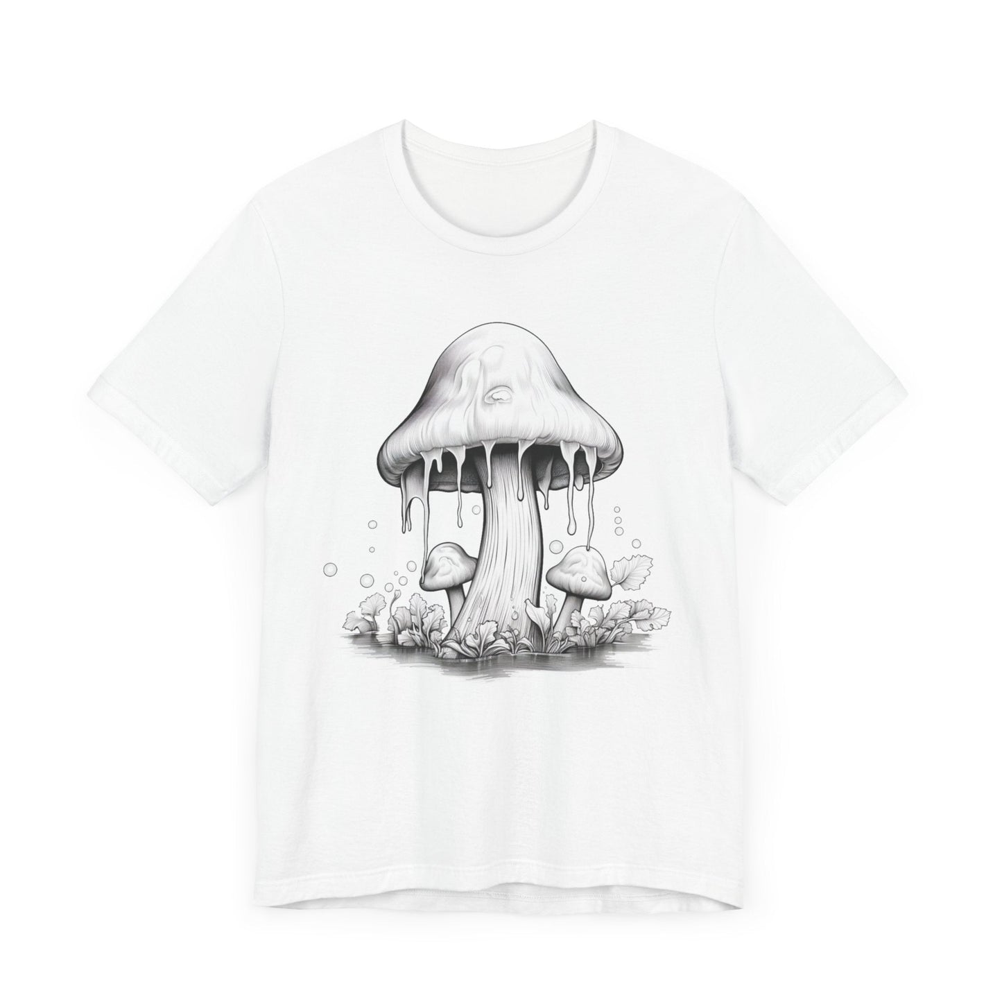 Melting Mushroom T-Shirt in White