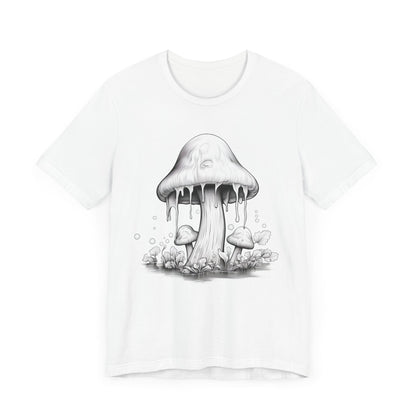 Melting Mushroom T-Shirt in White