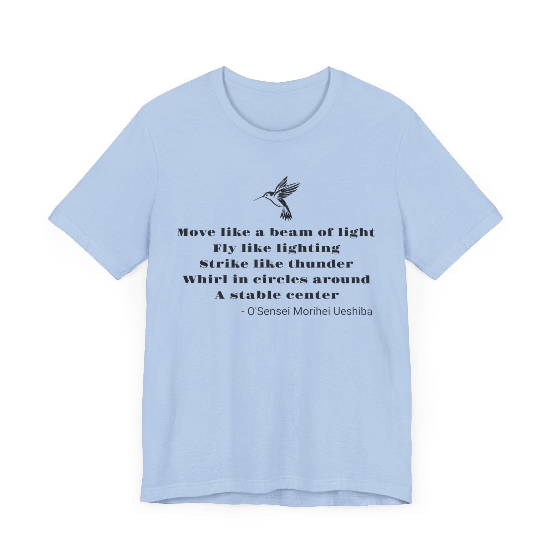 O’Sensei Morihei Ueshiba T-Shirt Baby Blue