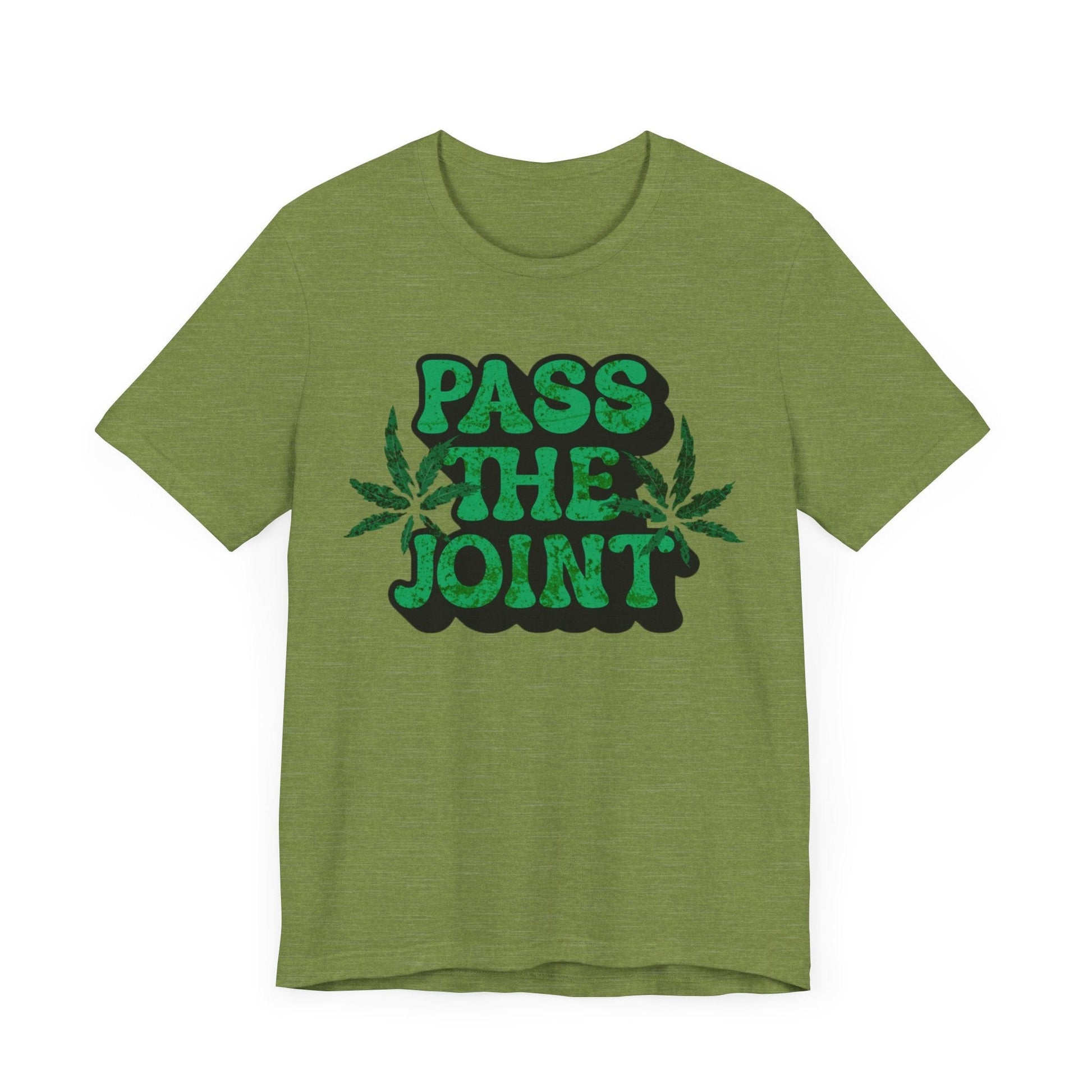 Pass the Joint T-Shirt Heather Green 