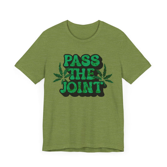 Pass the Joint T-Shirt Heather Green 