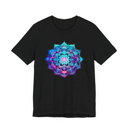 Psychedelic Mandala Art Shirt Black