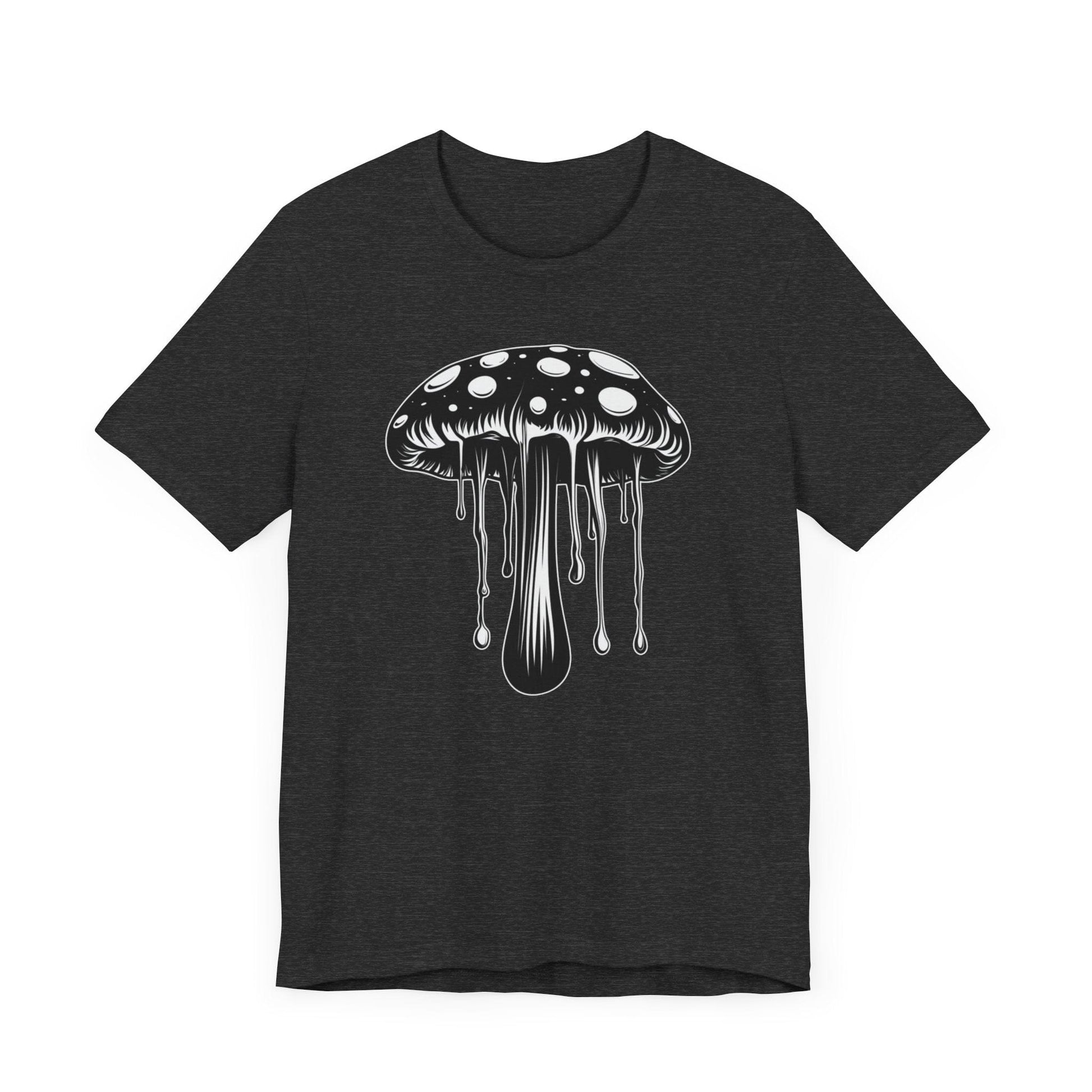 Psychedelic Mushroom Shirt Dark Heather Grey