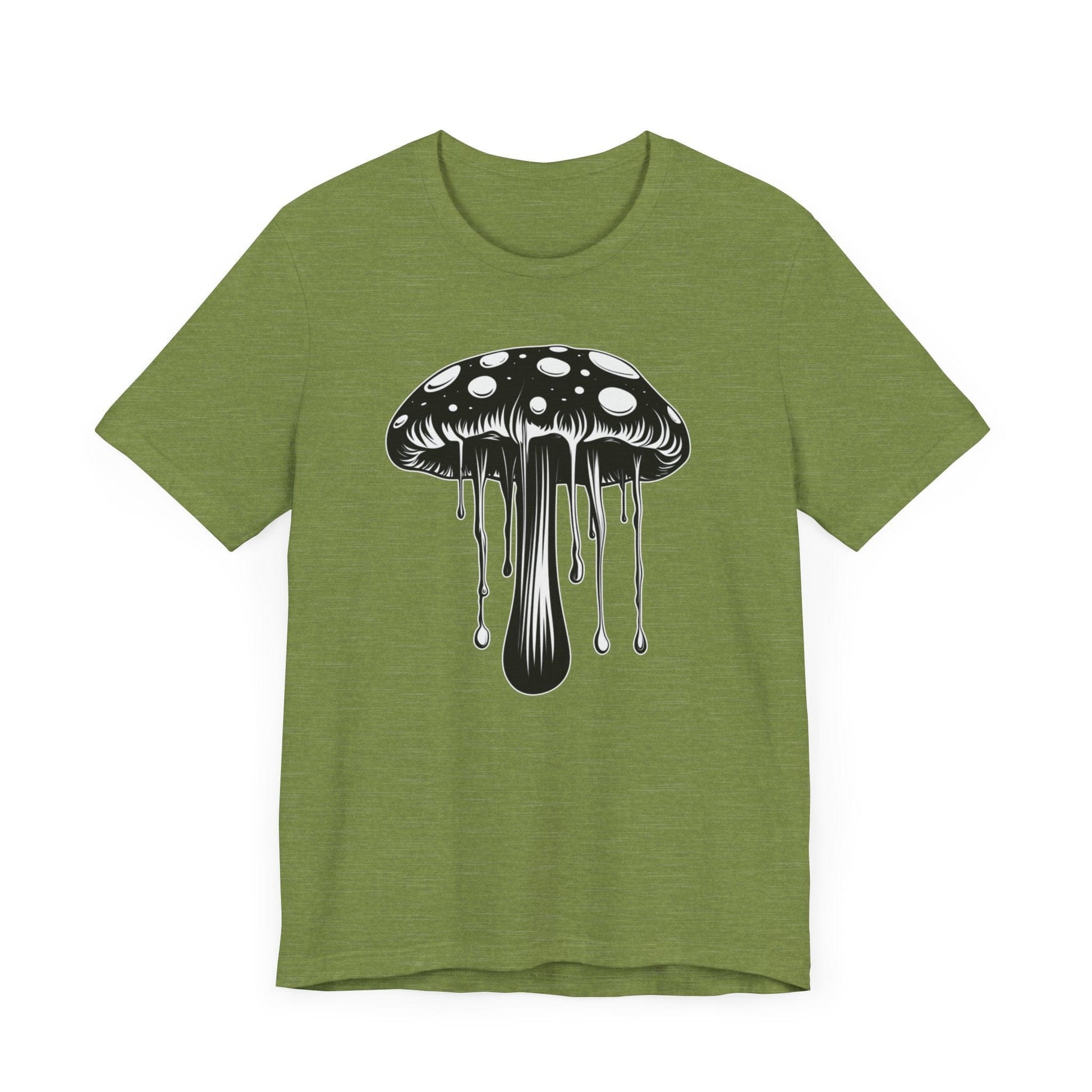 Psychedelic Mushroom Shirt Heather Green