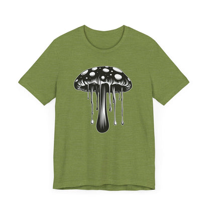 Psychedelic Mushroom Shirt Heather Green