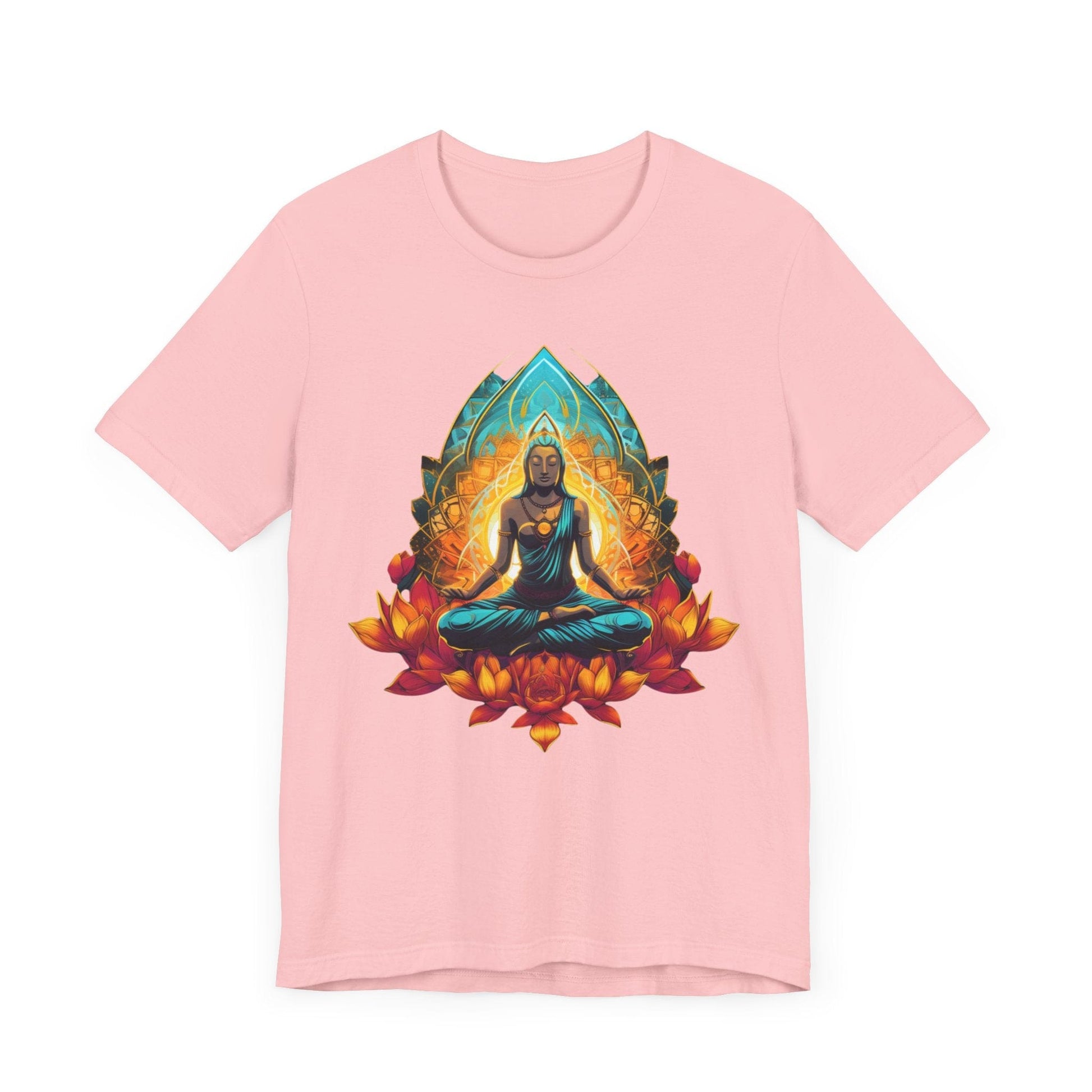 Radiant Lotus Meditation T-Shirt Pink