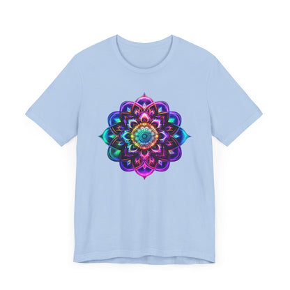 Sacred Geometry Mandala Shirt Baby Blue
