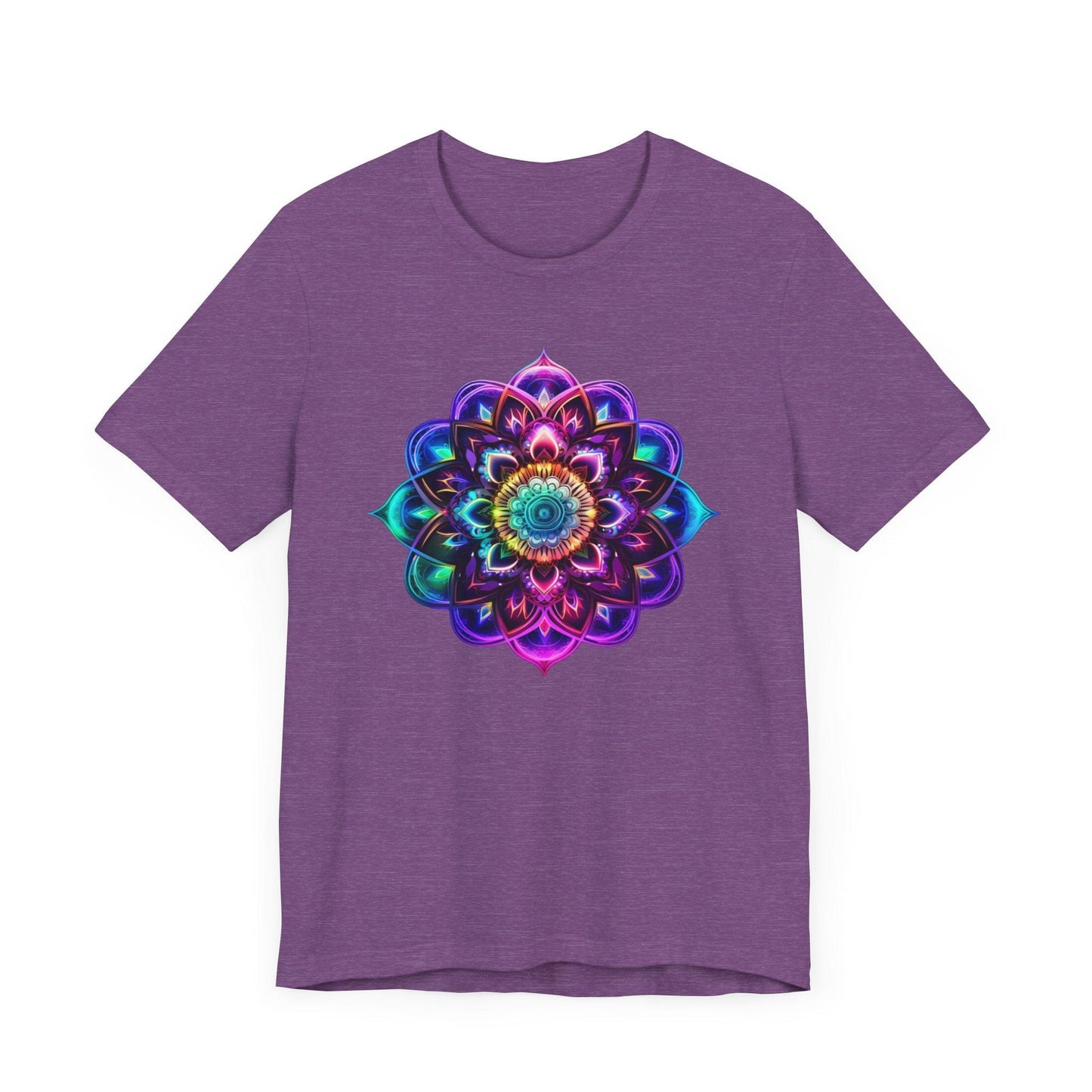 Sacred Geometry Mandala Shirt Heather Purple