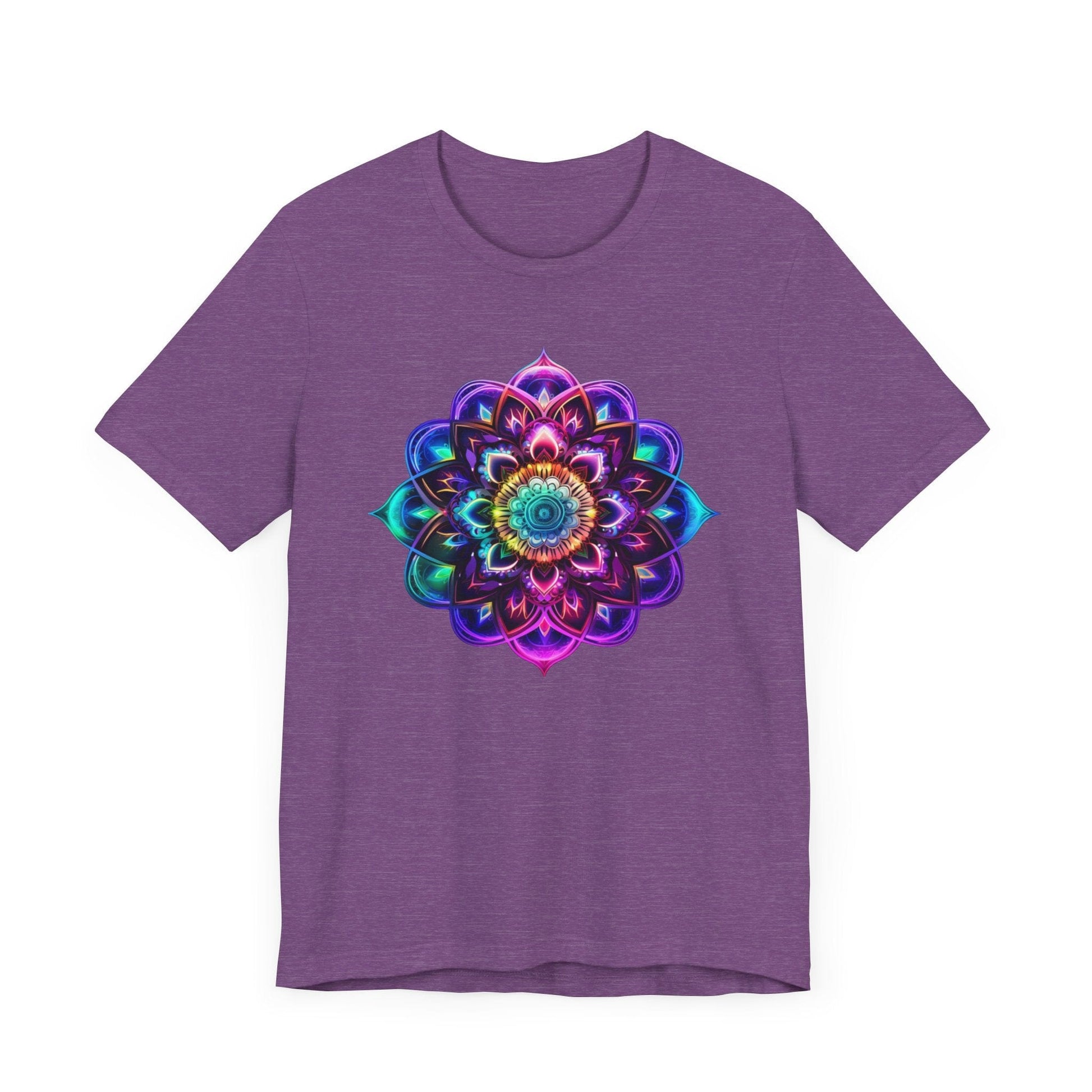 Sacred Geometry Mandala Shirt Heather Purple