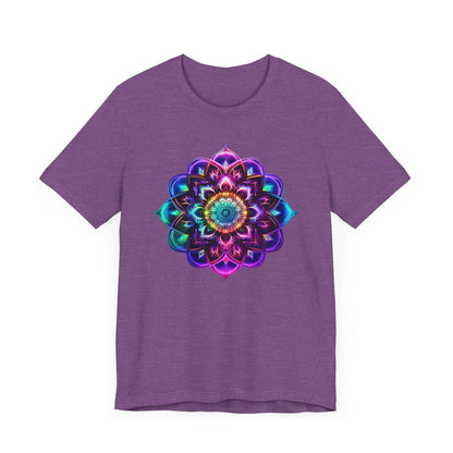 Sacred Geometry Mandala Shirt Heather Purple