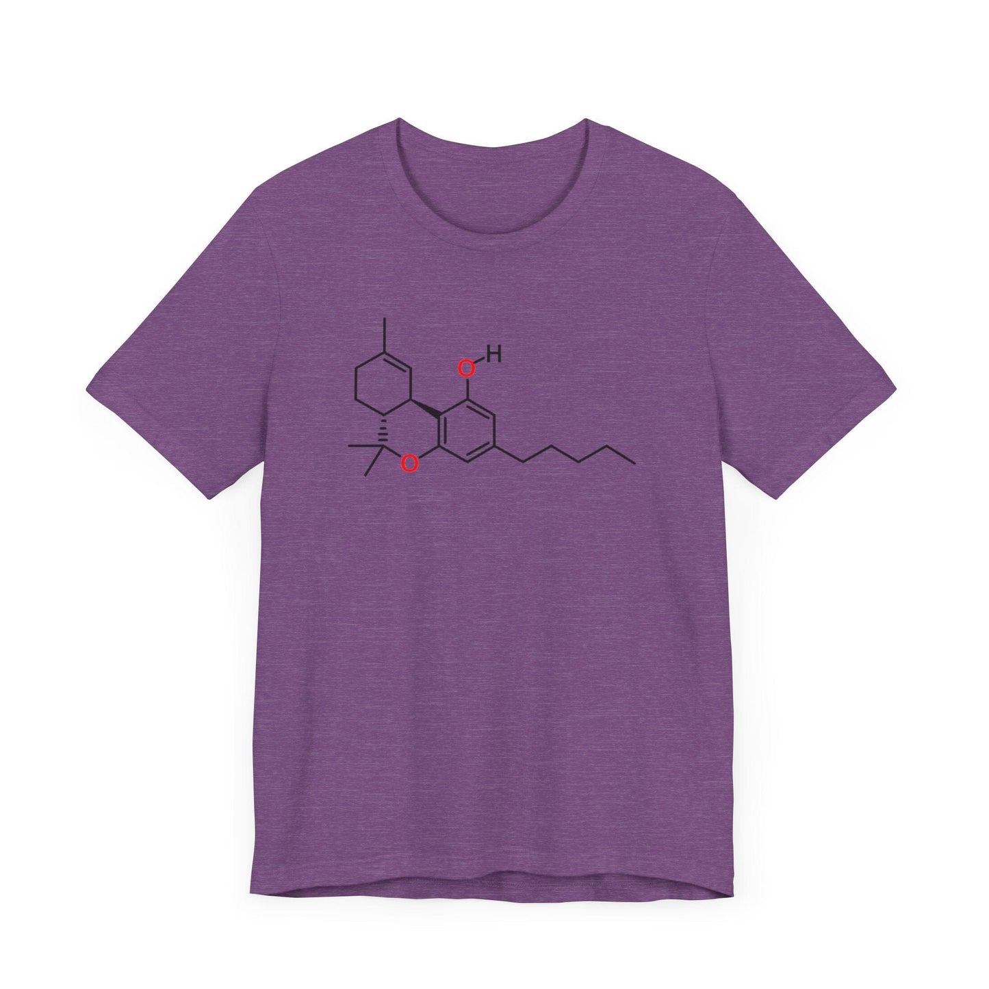 THC Molecule T-Shirt Heather Purple