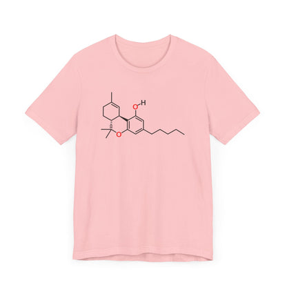 THC Molecule T-Shirt in Pink