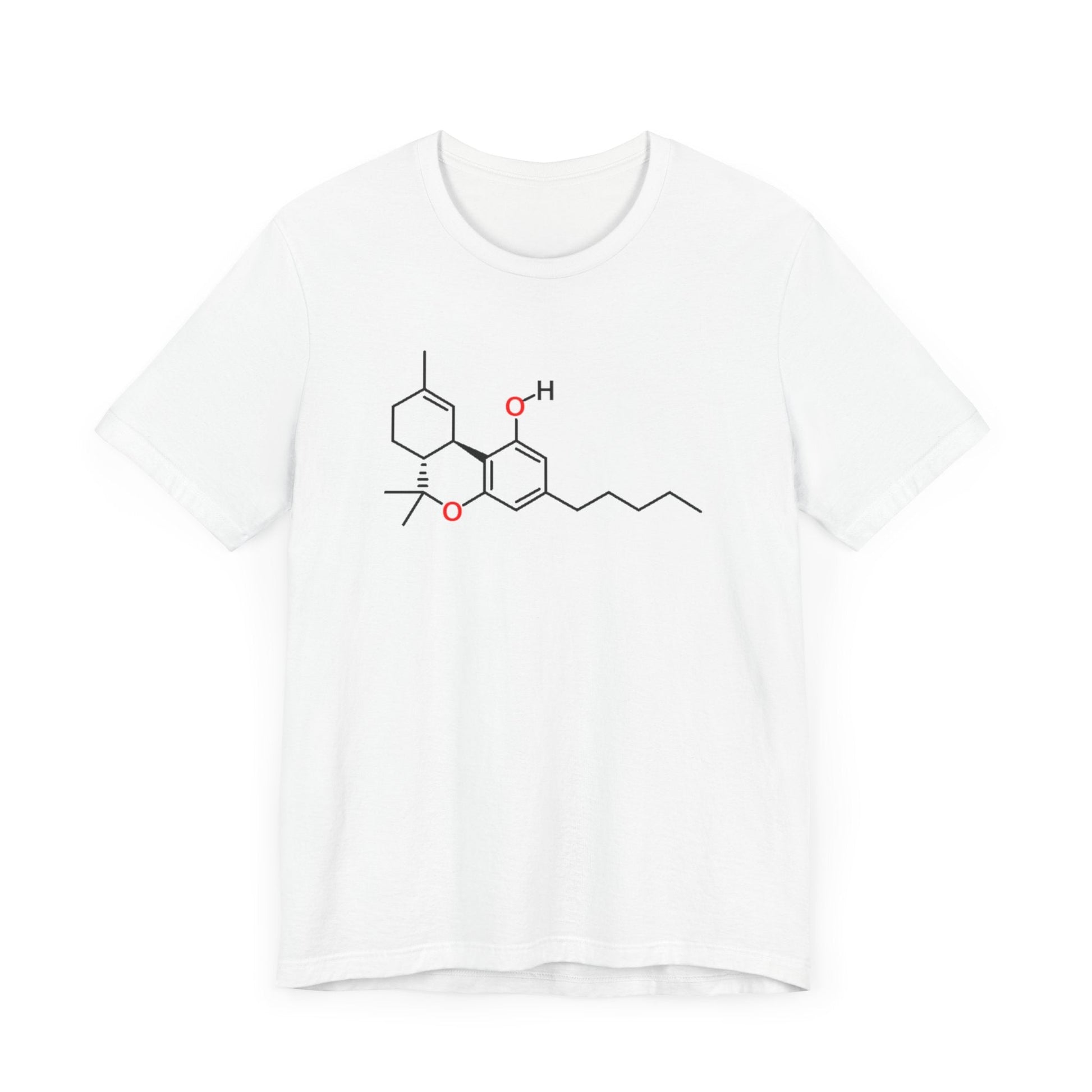 THC Molecule T-Shirt in White