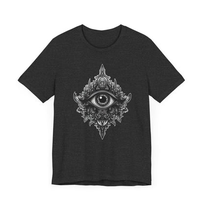 Third Eye Awakening T-Shirt in Dark Heather Grey – Third Eye Symbol Shirt