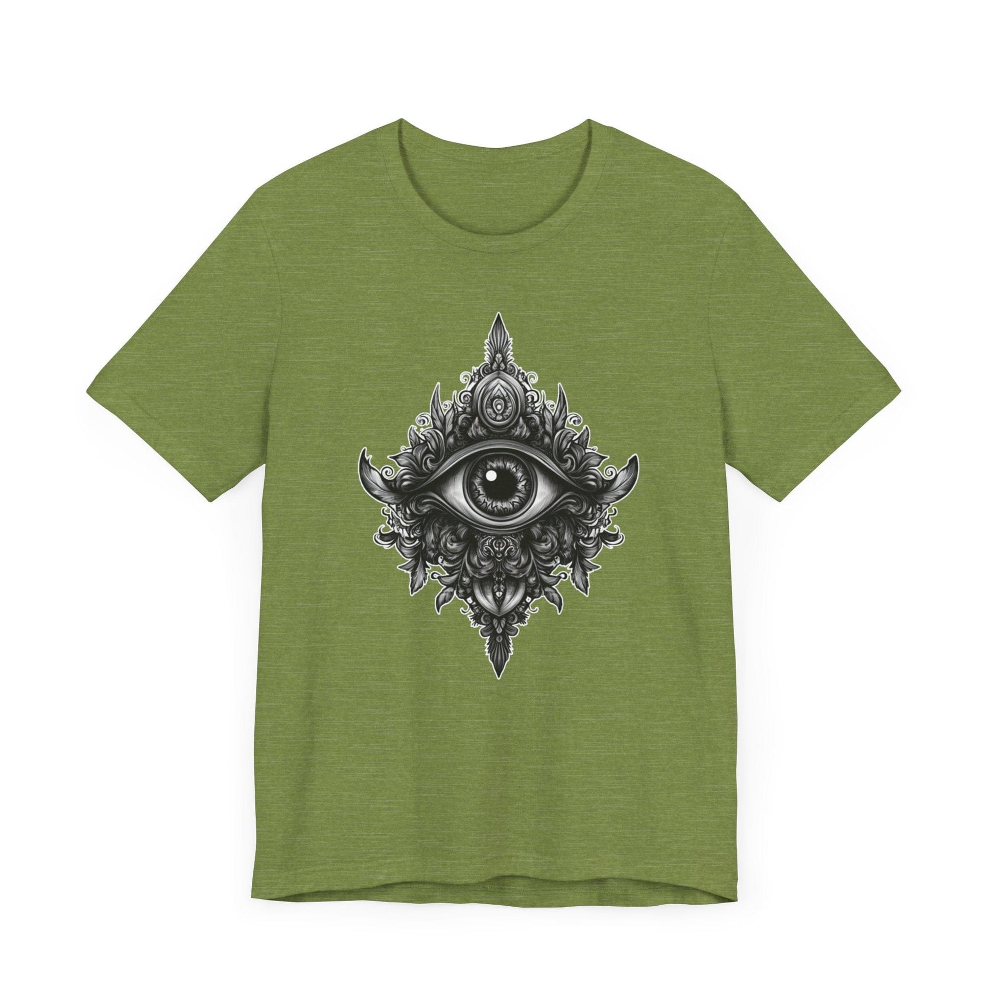 Third Eye Awakening T-Shirt in Heather Green – Third Eye Symbol Shirt
