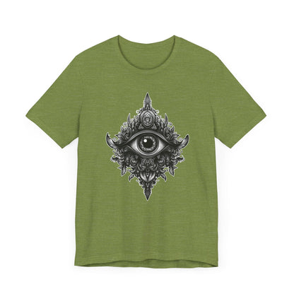 Third Eye Awakening T-Shirt in Heather Green – Third Eye Symbol Shirt