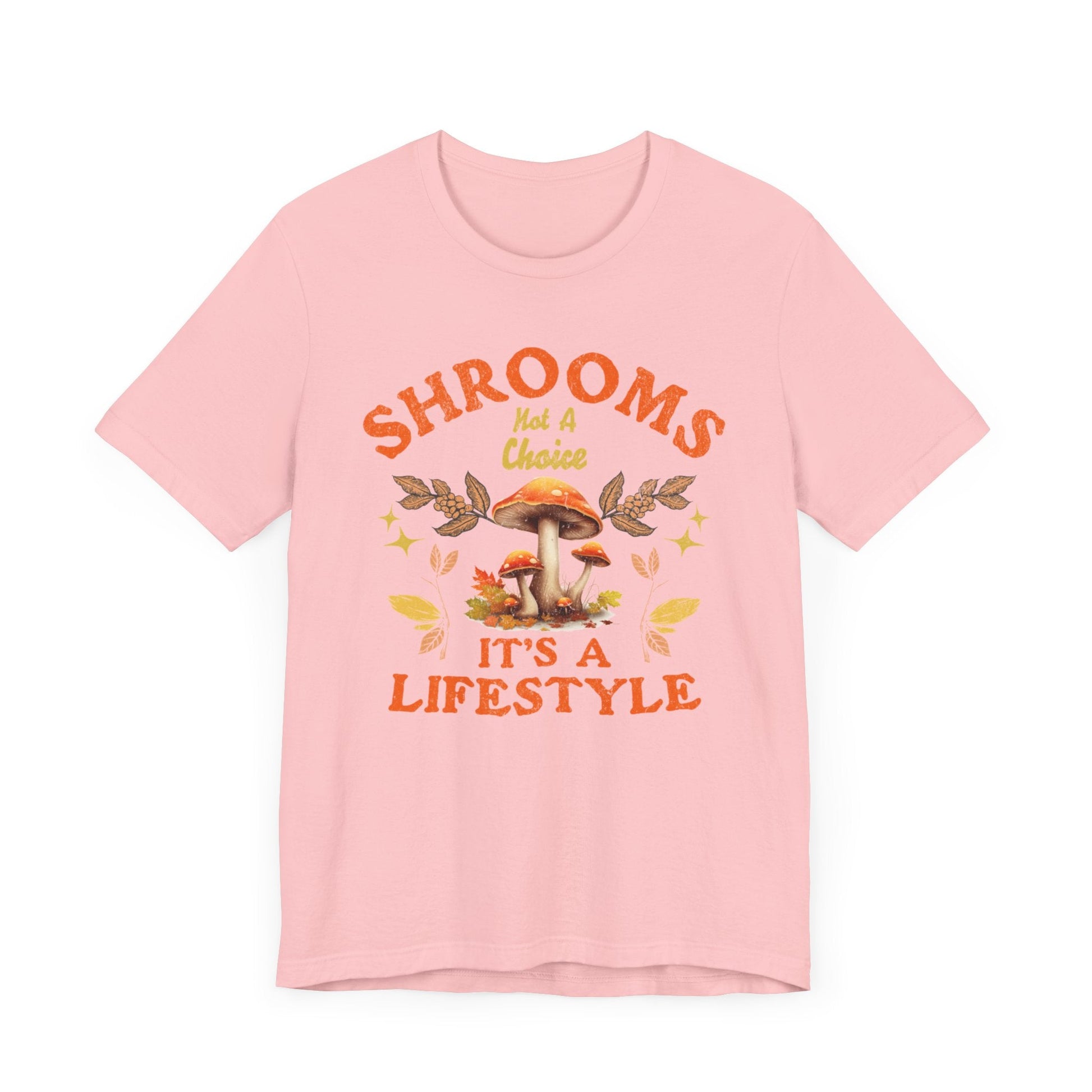 Vintage Mushroom Graphic T-Shirt in Pink