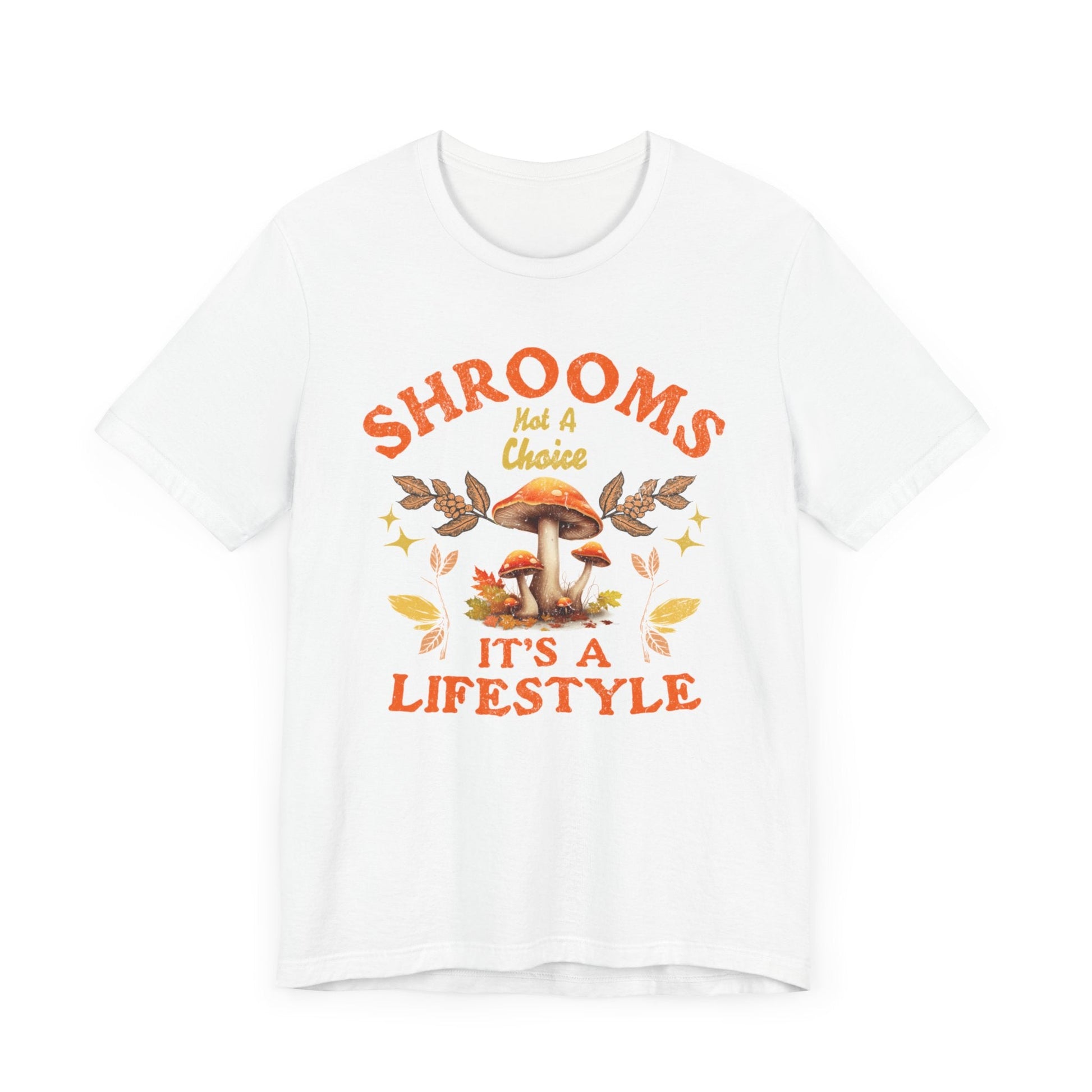 Vintage Mushroom Graphic T-Shirt in White